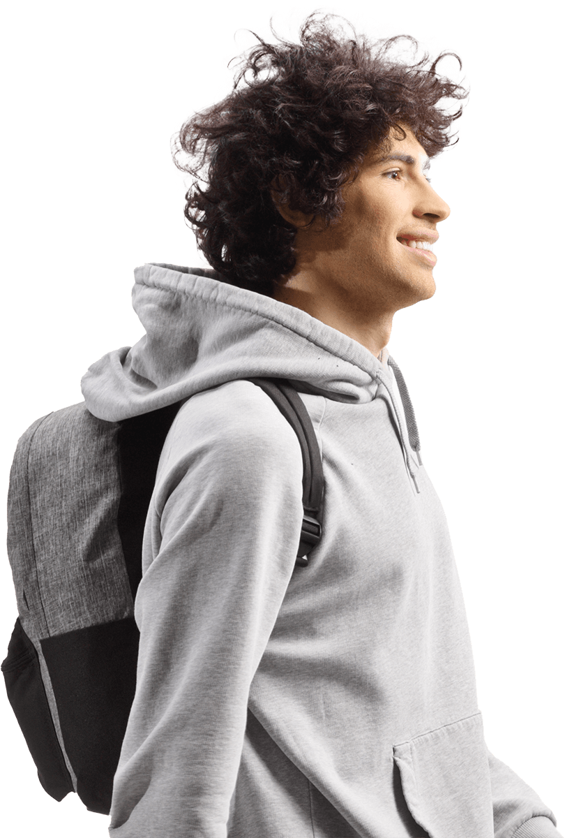 student smiling
